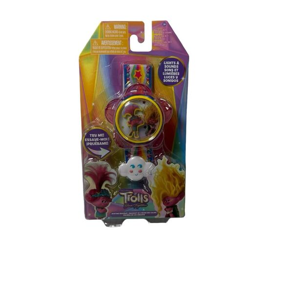 DreamWorks Trolls Band Together 9" Hug Time Talking Bracelet Light & Sound - Picture 2 of 10